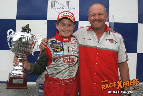 Peter de Bruijn met prot�g� Michael Christensen